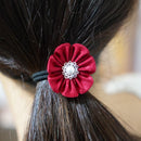 [ACCESSORY 4 PIECES] AKANE (ROUND BROOCHES, HEXAGONAL BROOCHES, HAIR CLIPS, HAIR ELASTICS ) | TSUMAMI KANZASHI
