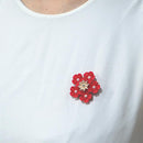 [ACCESSORY 4 PIECES] SCARLET (BROOCHES, CHAIN BRACELETS, EARRINGS, PENDANTS) | TSUMAMI KANZASHI