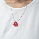 [ACCESSORY 4 PIECES] SCARLET (BROOCHES, CHAIN BRACELETS, EARRINGS, PENDANTS) | TSUMAMI KANZASHI