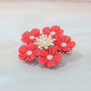 [ACCESSORY 4 PIECES] SCARLET (BROOCHES, CHAIN BRACELETS, EARRINGS, PENDANTS) | TSUMAMI KANZASHI
