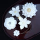 [配件4件]棉花（塊狀，髮夾，胸針，吊墜）| tsumami kanzashi