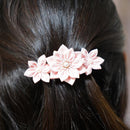 [ACCESSORY 4 PIECES] CHERRY BLOSSOM (BARRETTE, TRIANGLE BROOCH, SQUARE BROOCH, ROUND BROOCH) | TSUMAMI KANZASHI