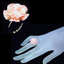 [ACCESSORY 4 PIECES] WILLOW WOOD (BROOCH, HAIR CLIP, RING, EARRINGS) | TSUMAMI KANZASHI