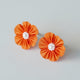 [配件]布花kouji（橙色）| tsumami kanzashi