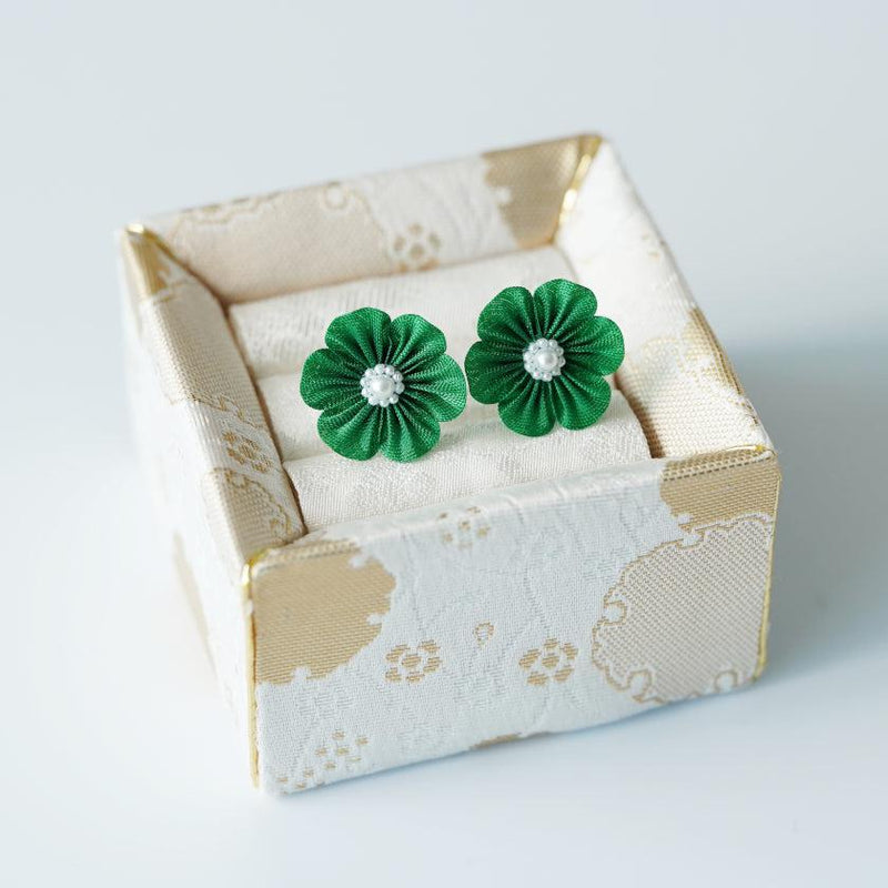 [ACCESSORY] CLOTH FLOWER SENRYOKU (GREEN) | TSUMAMI KANZASHI