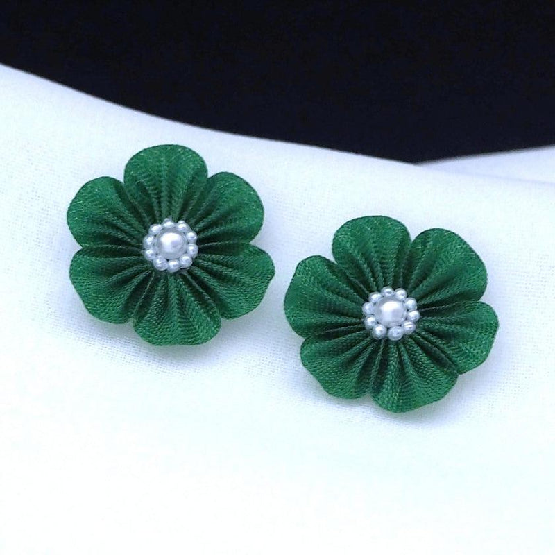 [ACCESSORY] CLOTH FLOWER SENRYOKU (GREEN) | TSUMAMI KANZASHI