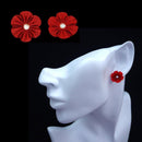 [ACCESSORY] CLOTH FLOWER KAINERI (RED) | TSUMAMI KANZASHI
