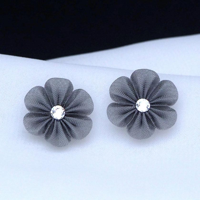 [ACCESSORY] CLOTH FLOWER SUZU (GRAY) | TSUMAMI KANZASHI