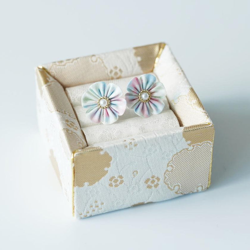 [ACCESSORY] CLOTH FLOWER LIBERTY PRINT WILTSHIRE (LIGHT PINK) | TSUMAMI KANZASHI