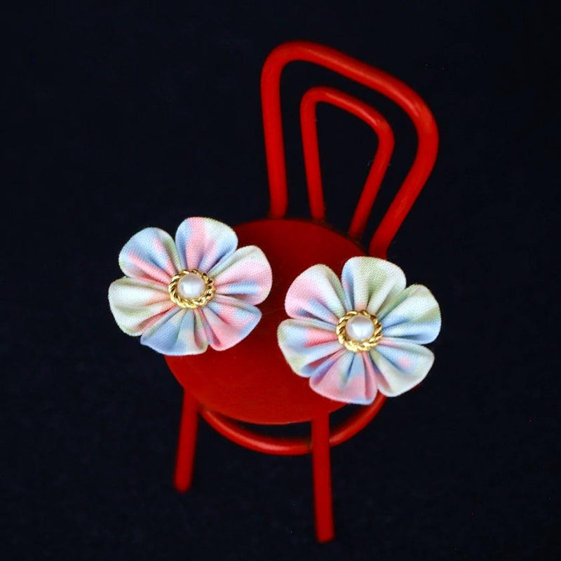 [配件]布花自由印花威爾特郡（淺粉紅色）| tsumami kanzashi