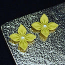 [ACCESSORY] CLOTH FLOWER SUNNY YELLOW | TSUMAMI KANZASHI | e TSUMAMI