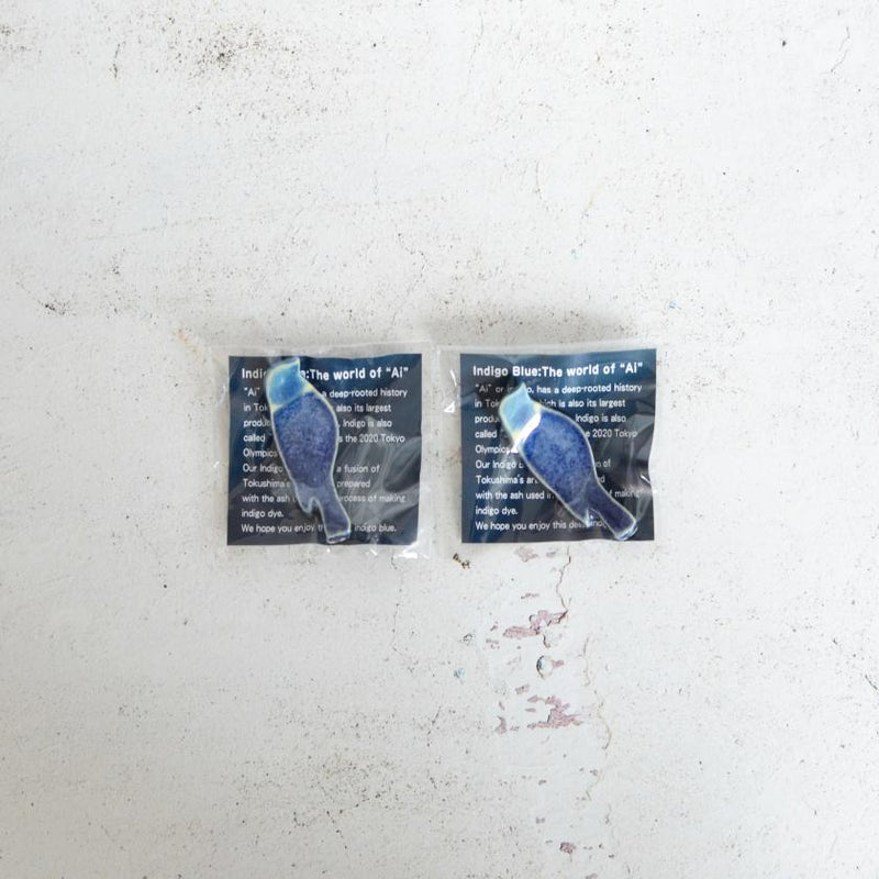 [筷子休息]靛藍鳥（2件）| OniShi Toki | Otani Ware.