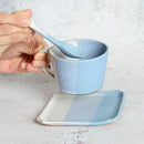 [TEA SET] -3 COLOR- CUP & SAUCER, SPOON | OTANI WARE | ONISHI TOKI