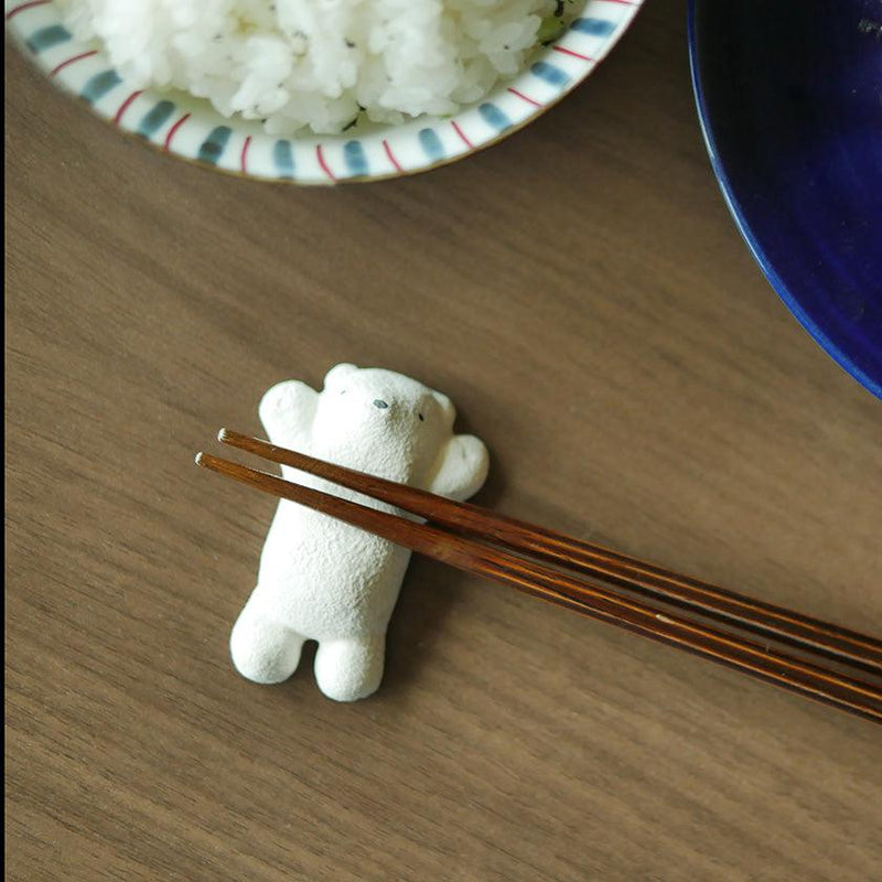 [筷子休息]熊（2件）| Otaniyaki Tamura 1784 | Otani Ware.