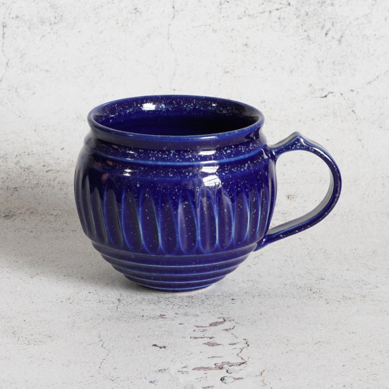 [MUG 2 PIECES SET] LAPIS GLAZE & INDIGO MATTE | OTANI WARE | OTANIYAKI TAMURA 1797