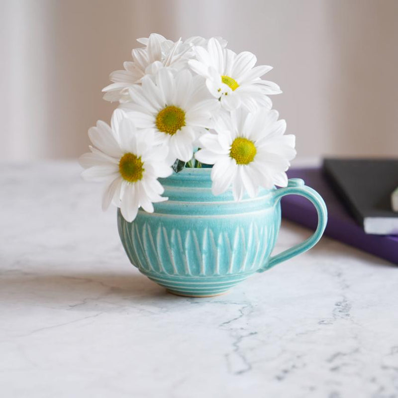 [MUG 3 PIECES SET] TURQUOISE BLUE & LAPIS GLAZE &INDIGO MATTE | OTANI WARE | OTANIYAKI TAMURA 1798