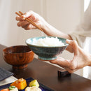 [RICE BOWL 2 PIECES SET] RURI KARATSU & HEKIRYOKU KARATSU | UMEZATO GAMA | OTANI WARE