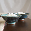 [RICE BOWL 2 PIECES SET] RURI KARATSU & HEKIRYOKU KARATSU | UMEZATO GAMA | OTANI WARE