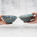 [RICE BOWL 2 PIECES SET] RURI KARATSU & HEKIRYOKU KARATSU | UMEZATO GAMA | OTANI WARE