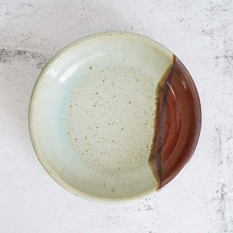 [BOWL] TWO-TONE COLOR (SHALLOW) | MORI TOKI | OTANI WARE