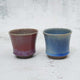 [ถ้วยกาแฟและที่รองแก้ว 2 ชิ้น SET] ชาด & BLUE เคลือบ | โยชิมิ GAMA | โอตานี