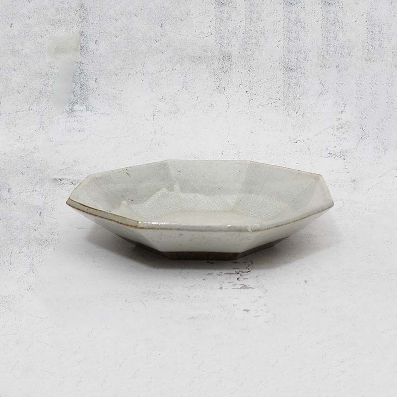 [BOWL] OCTAGONAL POWDERED GLASS | YOSHIMI GAMA | OTANI WARE