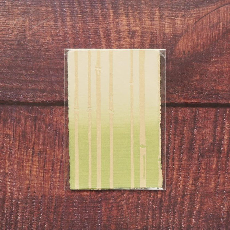 [明信片]竹綠色（1件）| karagen | karakami.