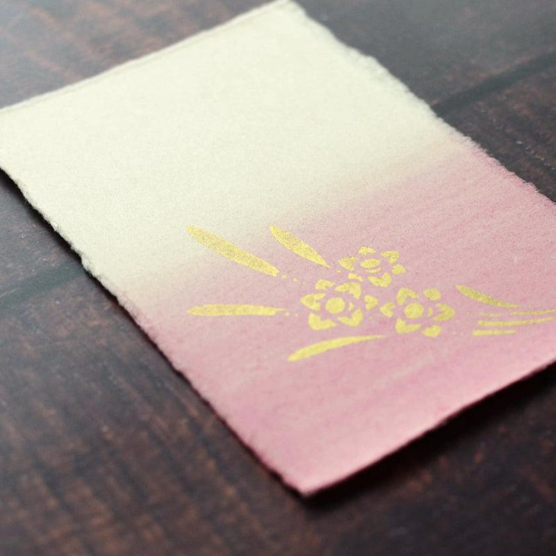 [明信片]水仙粉紅色（3件）| karagen | karakami.