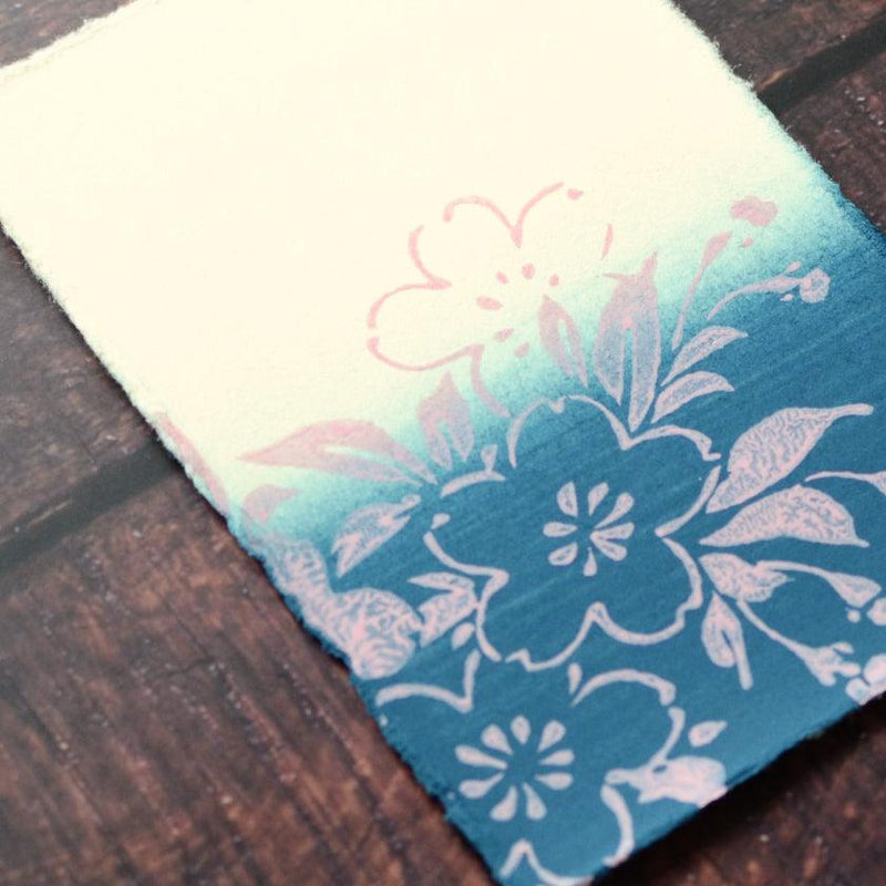 [POST CARDS] CHERRY BLOSSAM BLUE (3PIECES) | KARAGEN | KARAKAMI