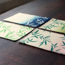 [POST CARDS] BAMBOO GRASS 4 COLOR SET (WHITE, BLUE, PINK, GREEN) | KARAGEN | KARAKAMI