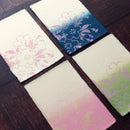 [POST CARDS] CHERRY BLOSSAM 4 COLOR SET (WHITE, BLUE, PINK, GREEN) | KARAGEN | KARAKAMI