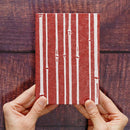 [STATIONERY] RED STAMP BOOK BAMBOO RED | KARAGEN | KARAKAMI