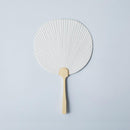 [HAND FAN] UCHIWA PINE TREE WHITE (S) | KARAGEN | KARAKAMI
