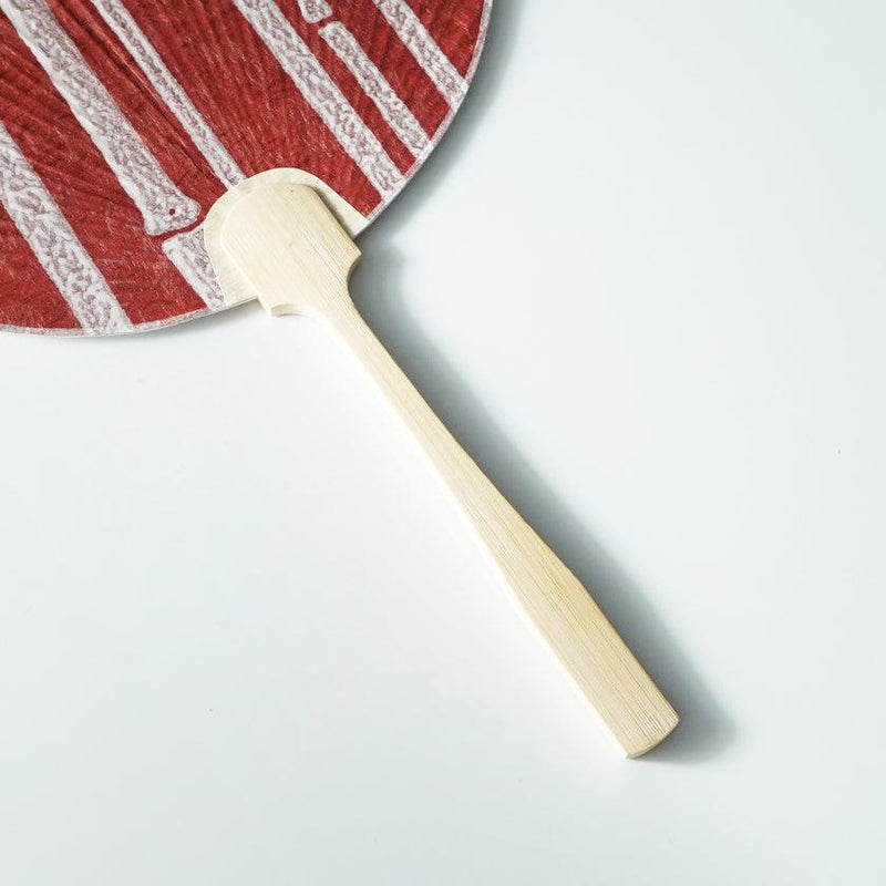 [HAND FAN] UCHIWA BAMBOO RED (S) | KARAGEN | KARAKAMI