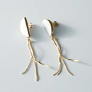 [PIERCED EARRINGS] HALF-MOON | IMARI-ARITA WARES | 6.KILN