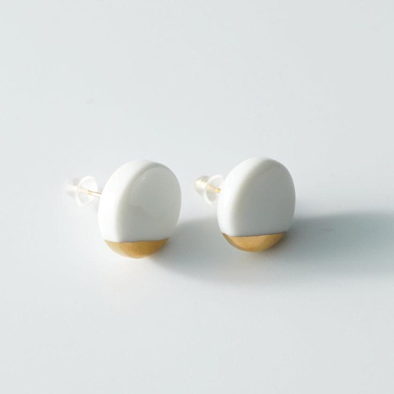 [PIERCED EARRINGS] MOON | IMARI-ARITA WARES | 6.KILN