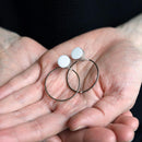 [PIERCED EARRINGS] WHITE PORCELAIN SILVER | IMARI-ARITA WARES | 6.KILN