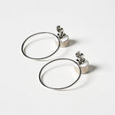 [PIERCED EARRINGS] WHITE PORCELAIN SILVER | IMARI-ARITA WARES | 6.KILN