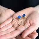 [PIERCED EARRINGS] BLUE BOUQUET | IMARI-ARITA WARES | 6.KILN