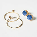 [PIERCED EARRINGS] BLUE BOUQUET | IMARI-ARITA WARES | 6.KILN