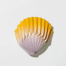 [ORIGAMI] PAPER SEASHELL BOWL SUNAGO YELLOW | YUSHIMA-ART | DECORATIVE PAPER