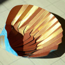 [ORIGAMI] PAPER SEASHELL BOWL BRUSH BLUE | YUSHIMA-ART | DECORATIVE PAPER