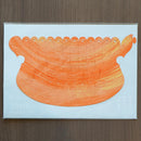 [ORIGAMI] PAPER SEASHELL BOWL BRUSH RED | YUSHIMA-ART | DECORATIVE PAPER