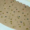 [ORIGAMI] PAPER SEASHELL BOWL TRIANGULAR FOIL BROWN | YUSHIMA-ART | DECORATIVE PAPER