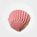 [ORIGAMI] PAPER SEASHELL BOWL STRIPE RED | YUSHIMA-ART | DECORATIVE PAPER