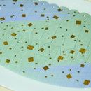 [ORIGAMI] PAPER SEASHELL BOWL BRUSH AND SQUARE PURPLE | YUSHIMA-ART | DECORATIVE PAPER