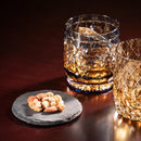 [ROCKS GLASS] WHISKEY GLASS KASANEIROME TAMAMAI (JUGGLING BALLS) | EDO KIRIKO | KAGAMI CRYSTAL