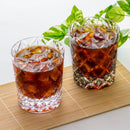 [ROCKS GLASS] WHISKEY GLASS CIRCLE MESH BY SATOSHI NABETANI MASTER OF TRADITIONAL CRAFTS | EDO KIRIKO | KAGAMI CRYSTAL