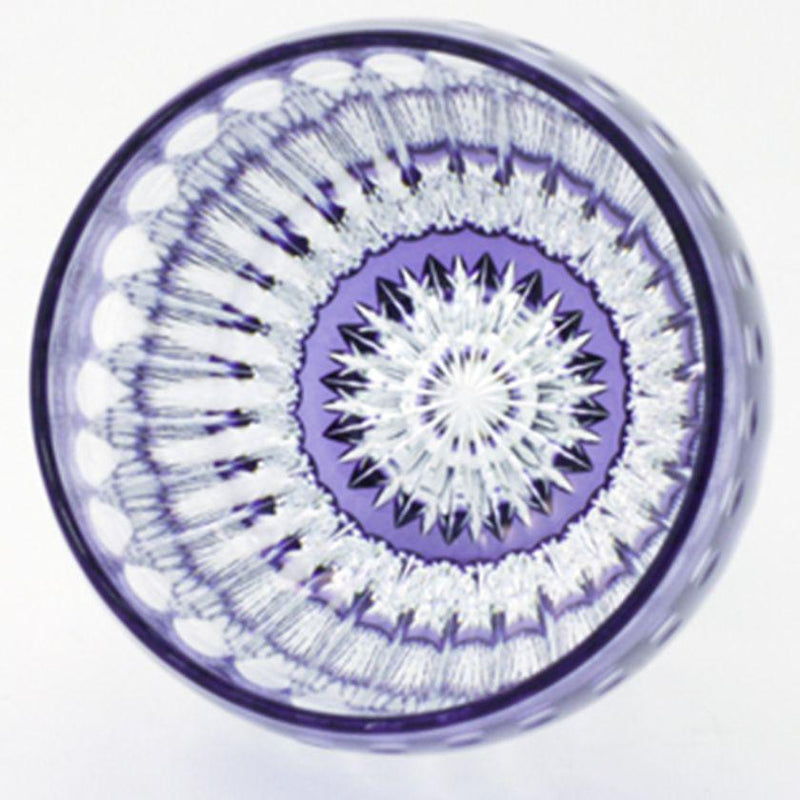 [Rocks Glass] Satoshi Nabetani傳統手工藝大師的威士忌玻璃chrysanthemum |江戶切割玻璃