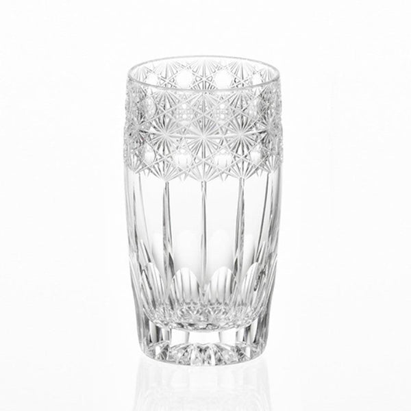 [玻璃] Slim Glass Koka（閃亮的花朵）Junichi Nabetani傳統手工藝大師|江戶切割玻璃|卡加米水晶